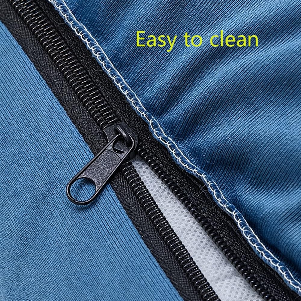 Generico Cuccia Cane Lavabile con Rivestimento Sfoderabile, Letto Rettangolare Antiscivolo, Cuccia Calmante per Cani Piccoli Medi Grandi e Gatti(Blue,Medium)
