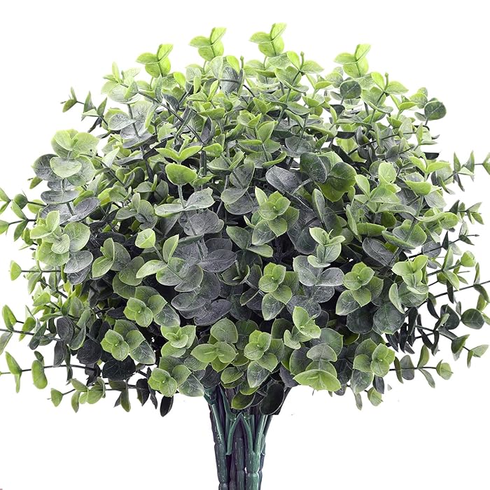 Buy HATOKU 4pcs Artificial Eucalyptus Leaves Artificial Greenery Stems