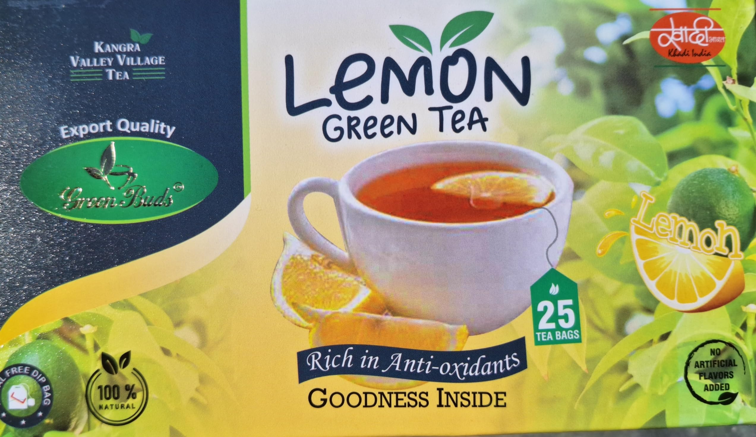 GREENBUDS Lemon Green Tea Bags (B08GZC8D36) Amazon Price History, Amazon Price Tracker