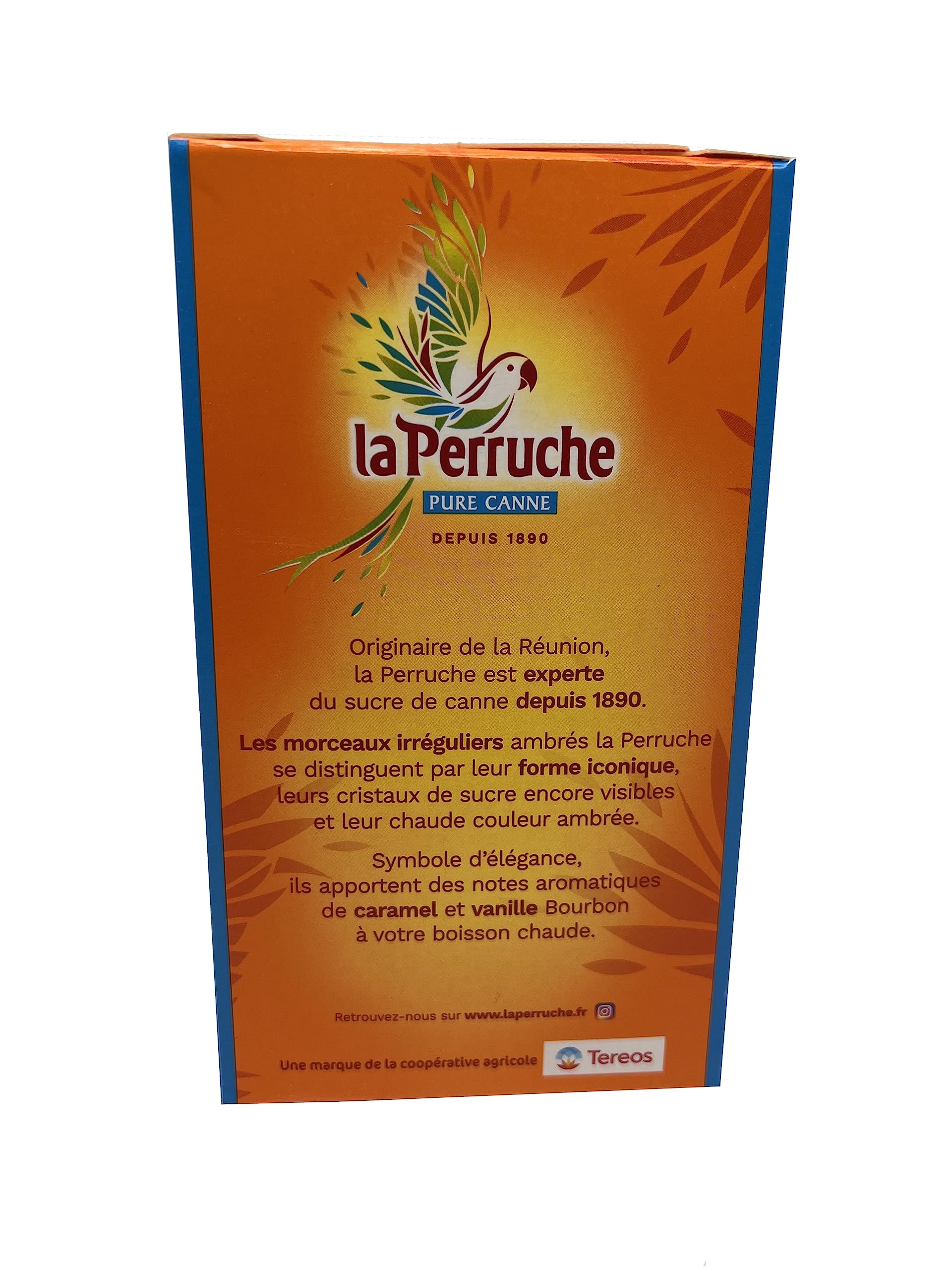 La Perruche 8x750g natürlicher brauner Zucker Rohrzucker Würfelzucker