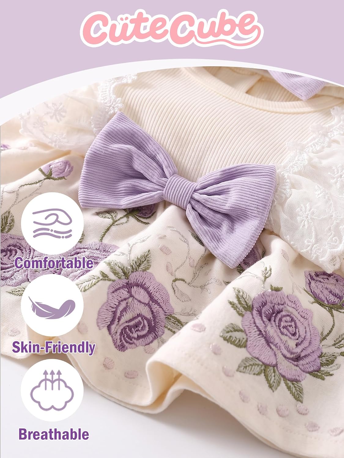 Baby Girl Sleeveless Ruffle Dress Summer Lightweight Breathable image 4