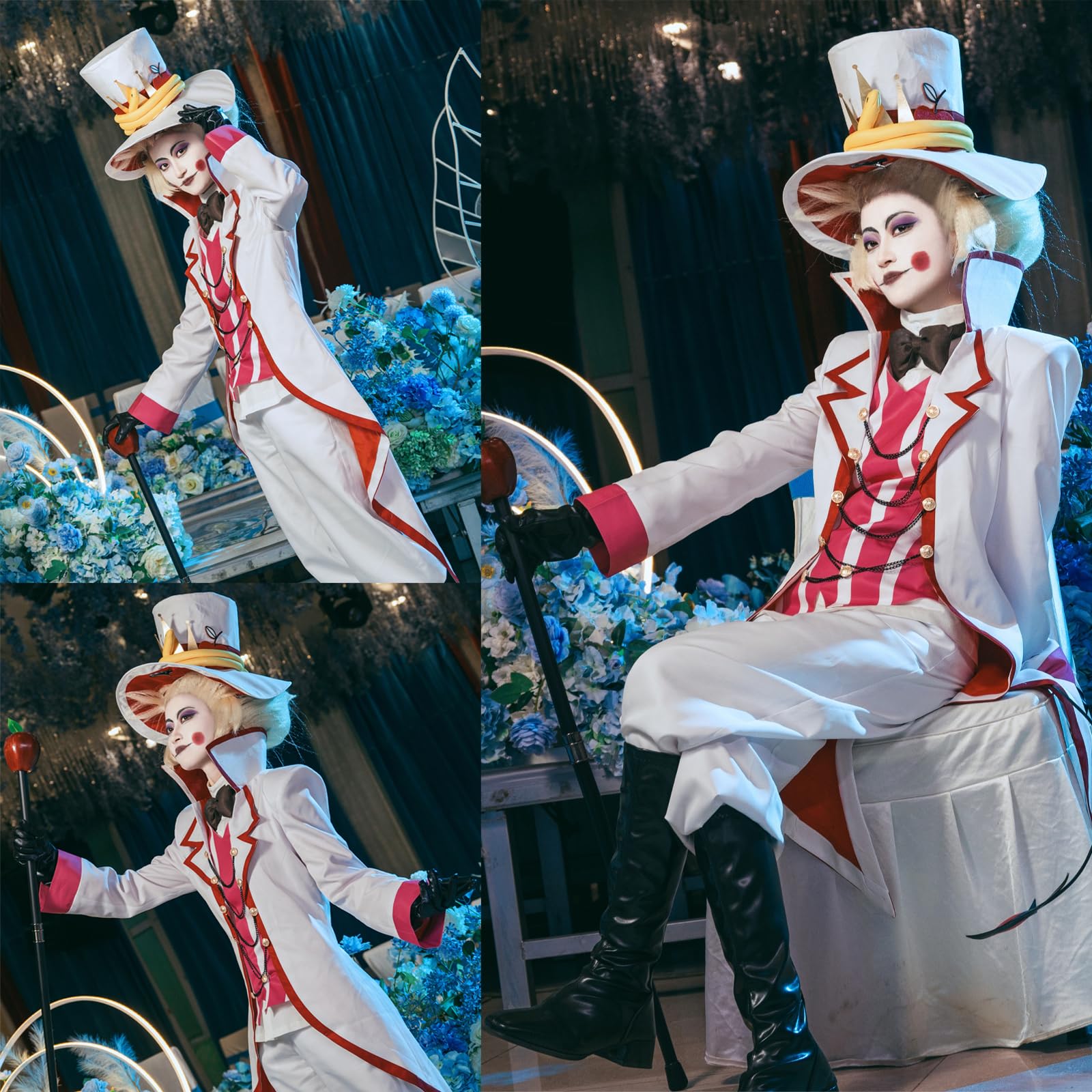 Amazon.co.jp: コスプレ 衣装 帽子付き フルセット ハズビンホテル