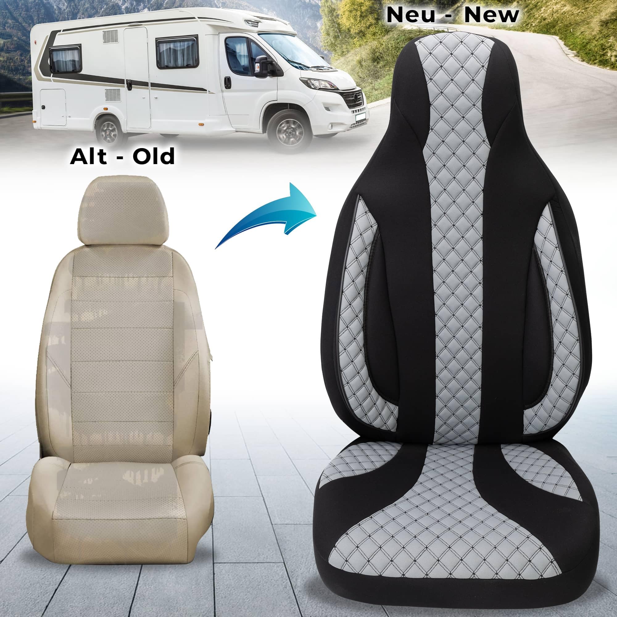 BREMER SITZBEZÜGE Housses de siège pour Camping-Car McLouis MC4 (WPL401)