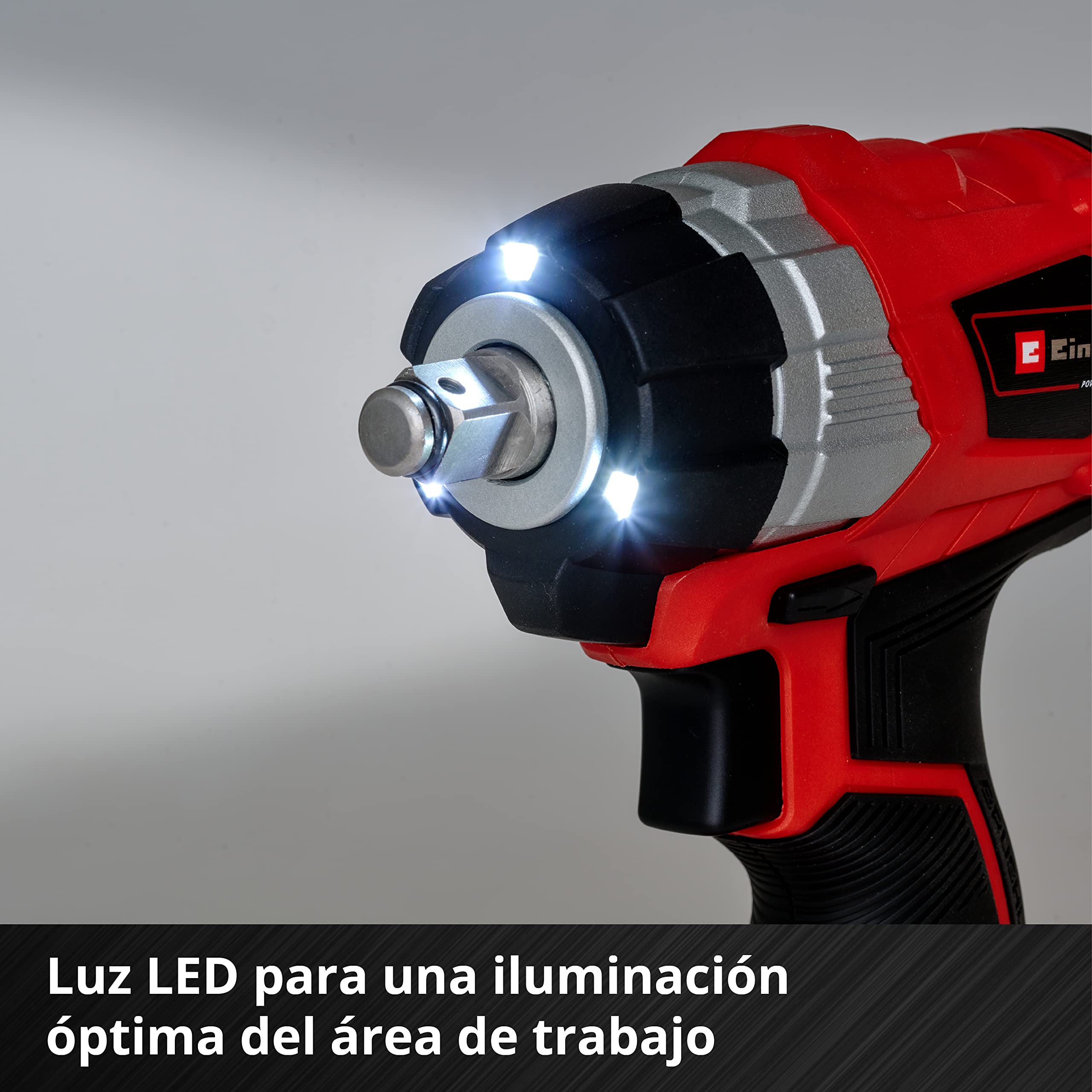 Einhell TP-CW 18 Li BL Solo Power X-Change - Llave de impacto de batería, Ion de litio, 18V, 215Nm, luz LED y adaptador de broca para atornillar