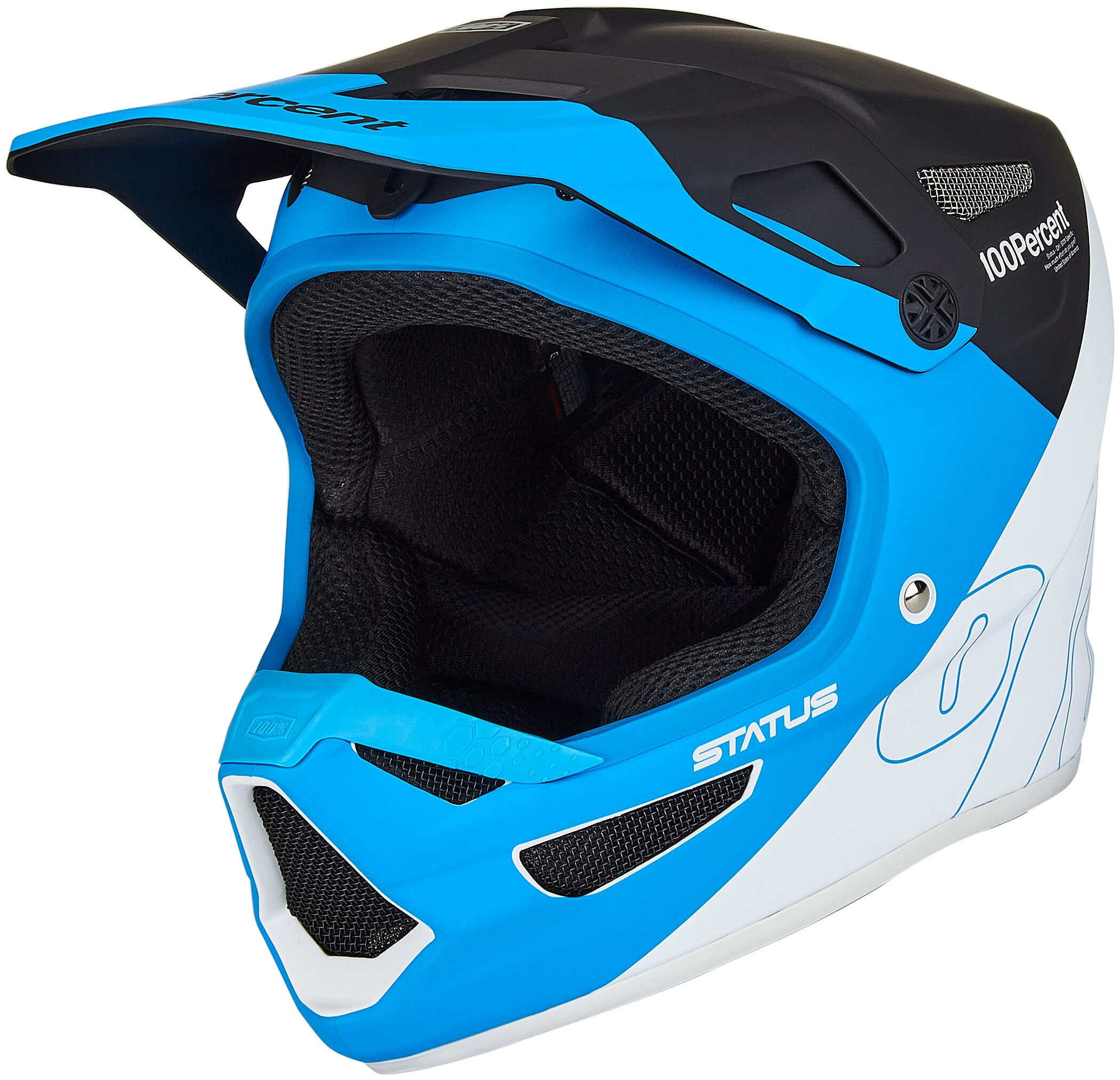 100% Status Youth Helmet Black-M - Sicherer Fahrradhelm Fr Kinder In Gre  M