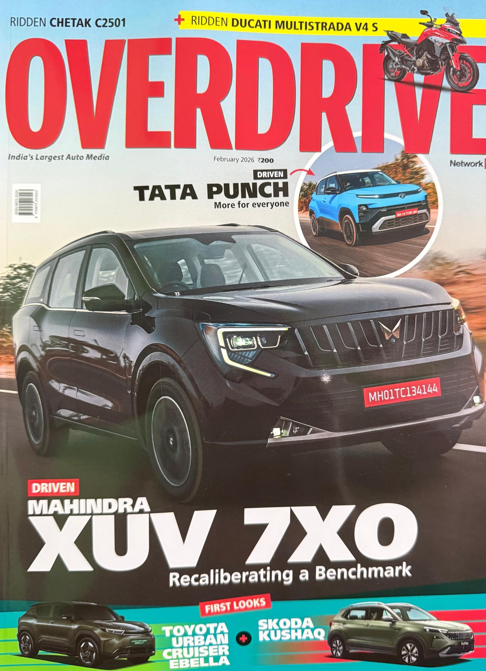 Buy Overdrive magazine February 2026 - Driven Mahindra XUV 7XO