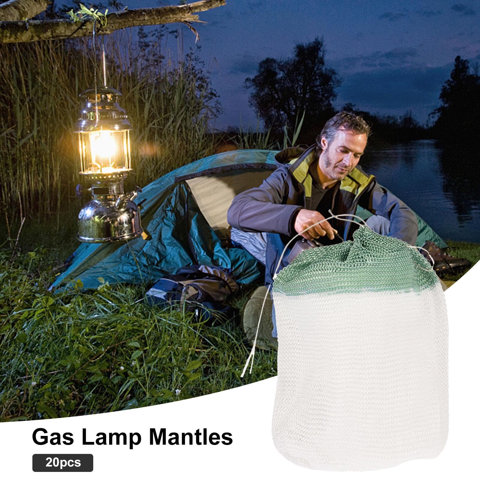 Pezzi di ricambio da campeggio Lanterne - Retin per lampade a gas esterne | 20 coperture universali per tende, escursioni, notturne, per illuminazione esterna, utili per viaggi