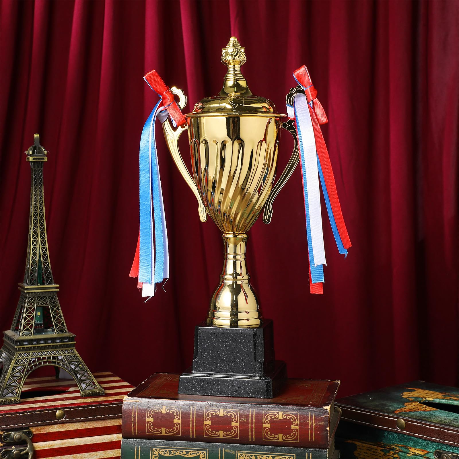 Trofeo Metálico Dorado de Competición, Premio Grande para Campeón
