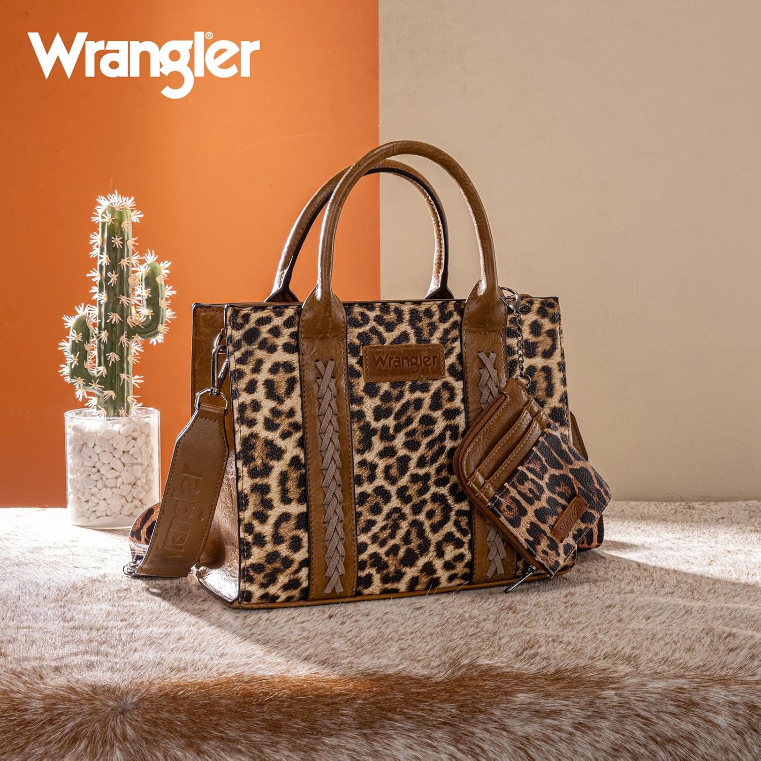Wrangler Tote Bags for Women Western Purse and Handbags Satchel Top-handle with Card Holder