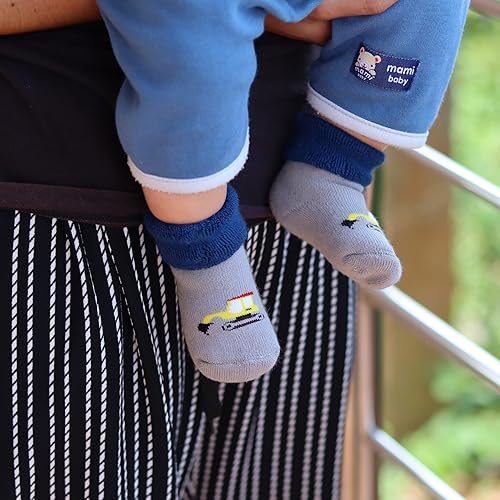 Miniatura 7 de RATIVE Newborn Baby Socks 0-6,6-12 Months Terry Turn Cuff Socks for Boys Girls
