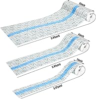 Vista 2 de Tondiamo 3 vendajes impermeables para tatuajes, vendajes adhesivos transparentes, cinta adhesiva elástica transparente, 3 tamaños