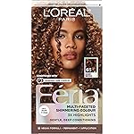 LOreal Paris Feria Multi-Faceted Shimmering Permanent Hair Color, High Intensity Hair Dye for 3X Highlights, 65 Honey Brown (Richest Caramel Brown), 1 Hair Dye Kit