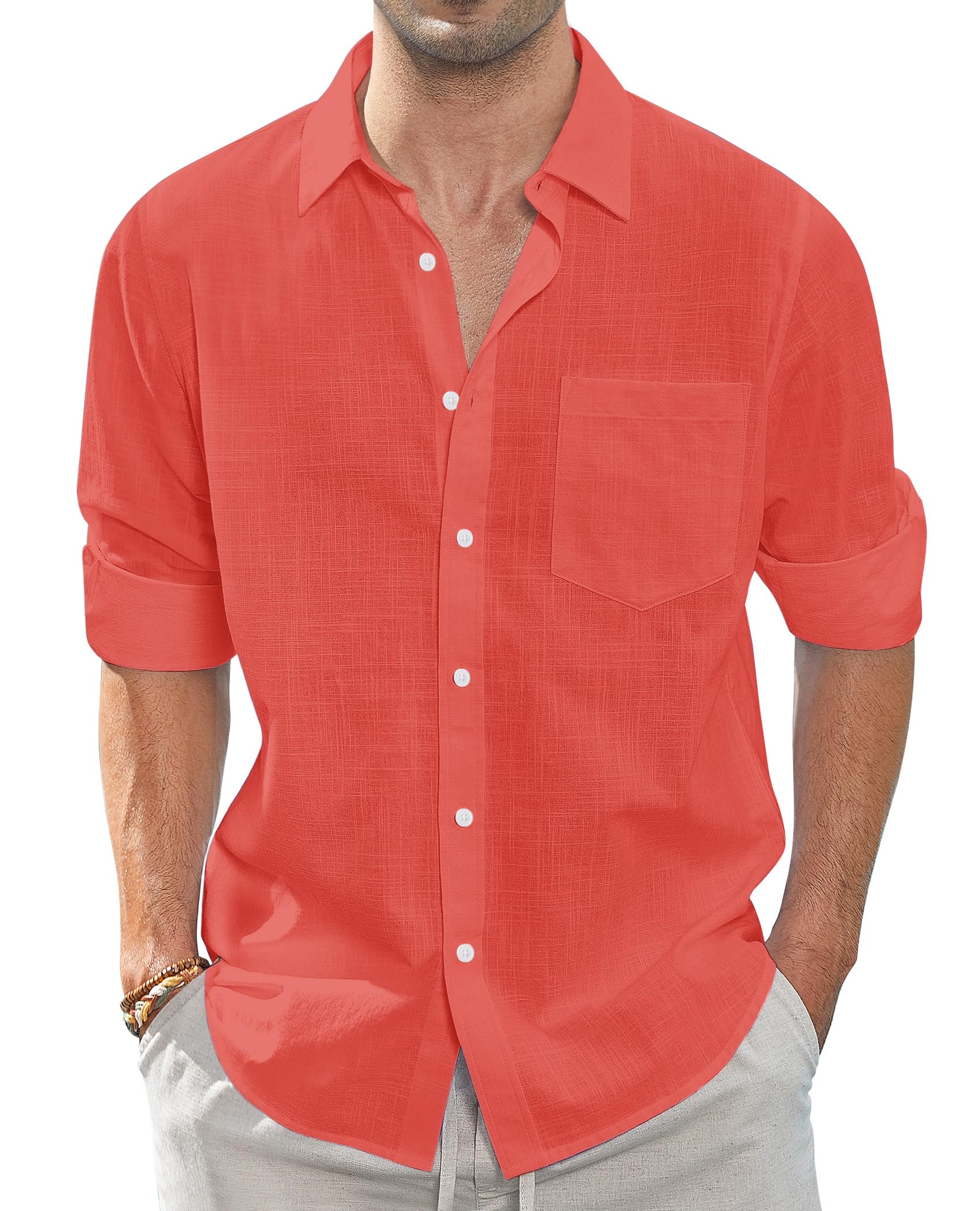 J.VER Pantalones De Pijama Chemise à Bouton Bas Homme