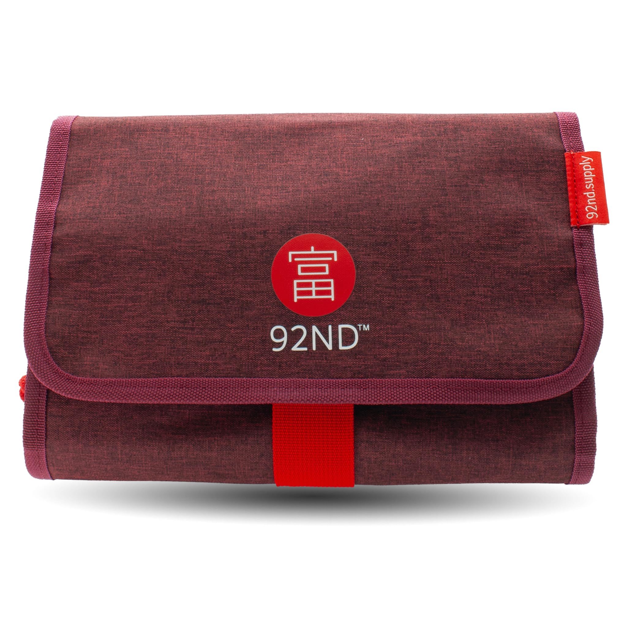 92ND.Supply, Trousse de toilette pour homme, Trousse de toilette pour homme à suspendre, Tous les compartiments avec fermeture éclair, Beaucoup d'espace de rangement grâce à la sangle réglable