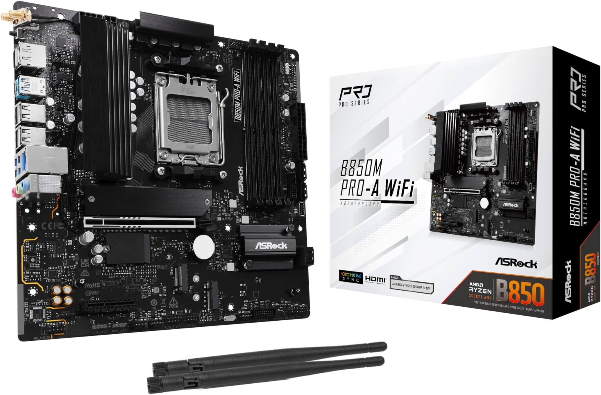 MB ASRock AMD AM5 B850M Pro-A WiFi