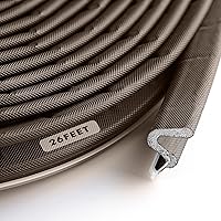 Vista 14 de BBTO Burlete para puertas y ventanas Burlete exterior en forma de V para puerta de garaje con espuma de bloqueo de espacio con ranura de sierra