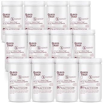 Practicon 7078711 Gleco Trap Replacement Bottles, 32 oz. (Pack of 12)