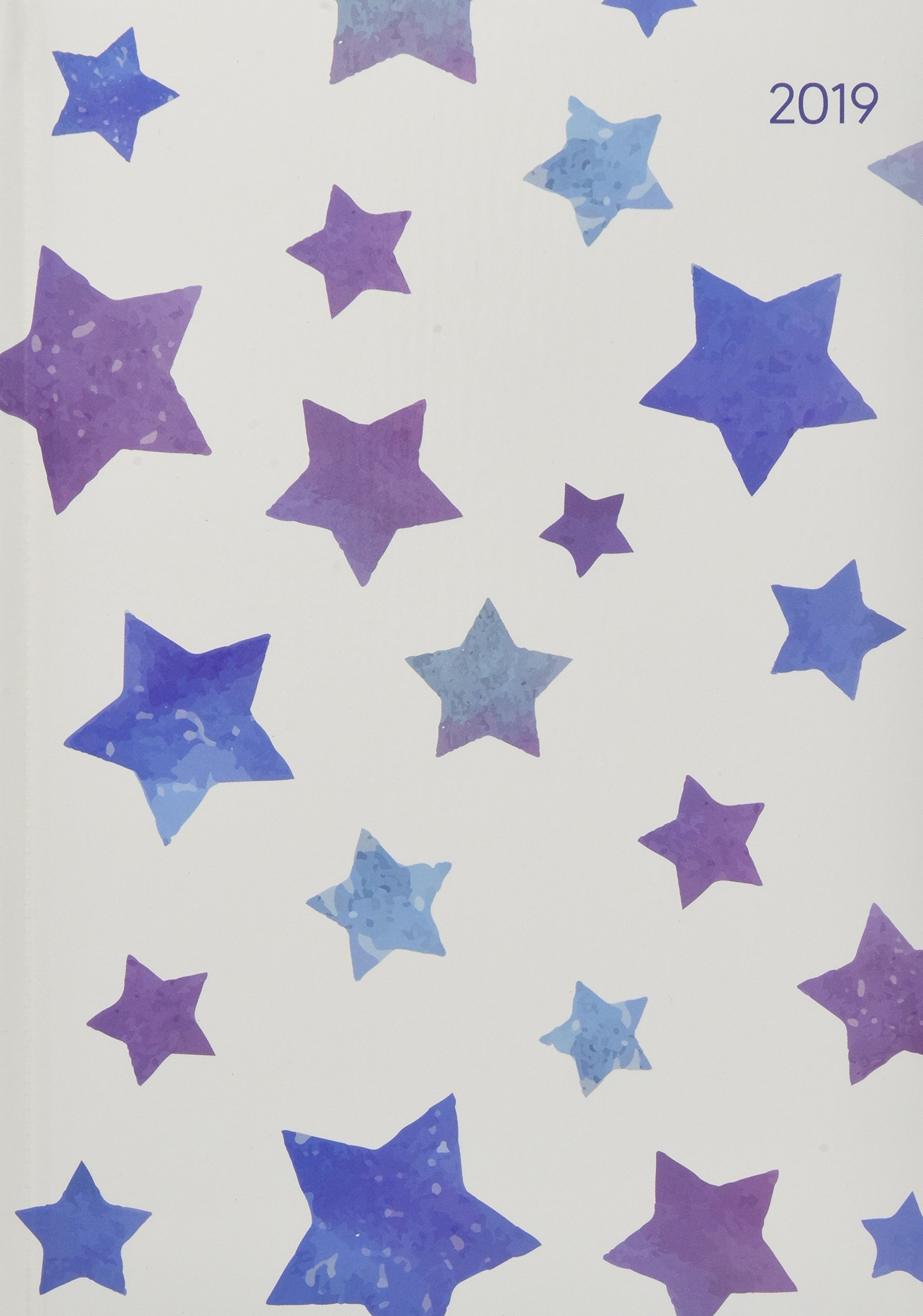 Ladytimer Grande Stars 2019 - Taschenplaner / Taschenkalender A5 - Weekly - 128 Seiten - Notizen