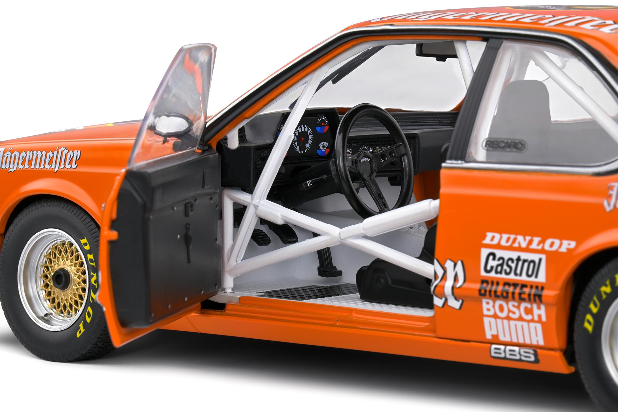 Solido BMW 635 CSi (E24) #6 ETCC 1984 (orange) – Hochwertiges Diecast Modellauto im Maßstab 1:18, legendäres Tourenwagen-Rennfahrzeug für Sammler & Motorsport-Fans