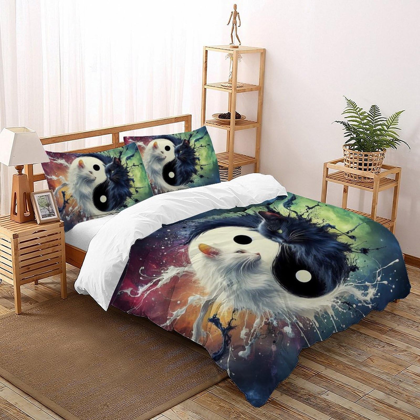 Parure de lit microfibre Animaux Land 220x240 pour chambre d'enfant