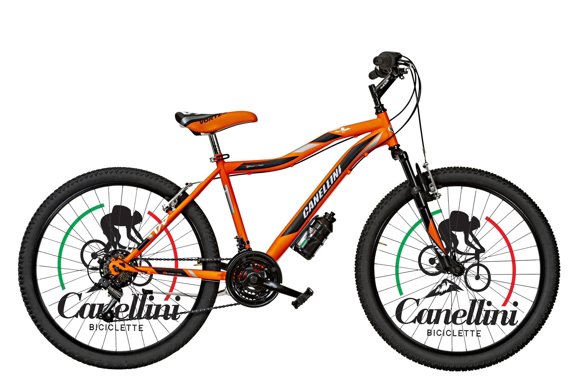 Vélo enfant Canellini VTT Vortex 24 (orange/noir Vélo enfant Canellini VTT Vortex 24 (orange/noir