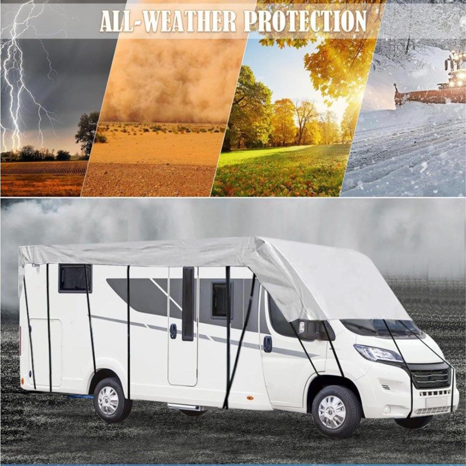 Coperture Per Camper Tela Protezione UV E Parasole | Copertura Per Tetto Auto Impermeabile E Antivento Per Viaggi Campeggio Spiaggia Viaggi Invernali Auto Camion Rimorchi Camper