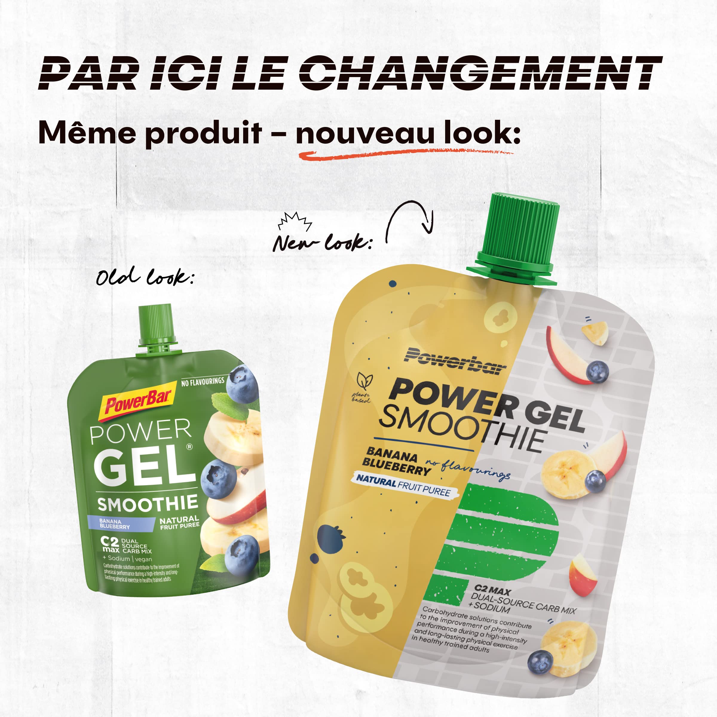 Powerbar PowerGel Smoothies (16x90g) Banane Myrtille