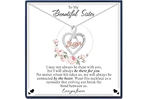 Sister Gifts from Sisters Necklace for Women Birthday Anniversary Gifts for Sister...