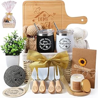 House Warming Gifts Basket 21 Pieces Housewarming Gift for New Apartment Closing Gifts for