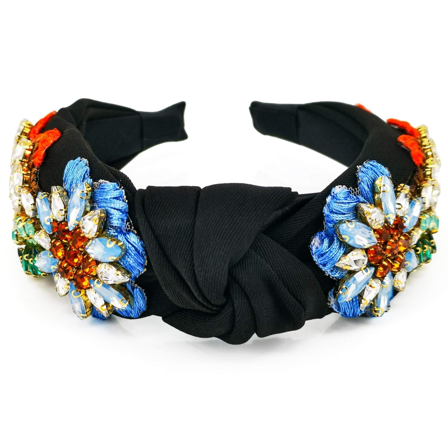 QTMY Rhinestone Crystal Headbands for Women,Hair Hoop