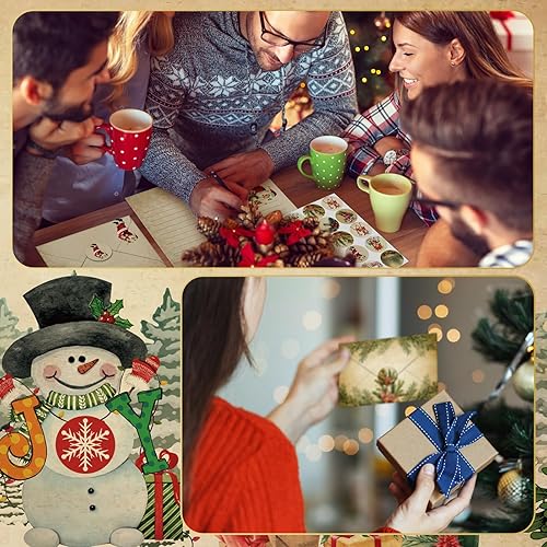 Miniatura 7 de TaoBary Juego de 160 papeles de papelería (50 papeles de escritorio de doble cara, 50 sobres a juego), 60 calcomanías de puntos redondos, 10 diseños