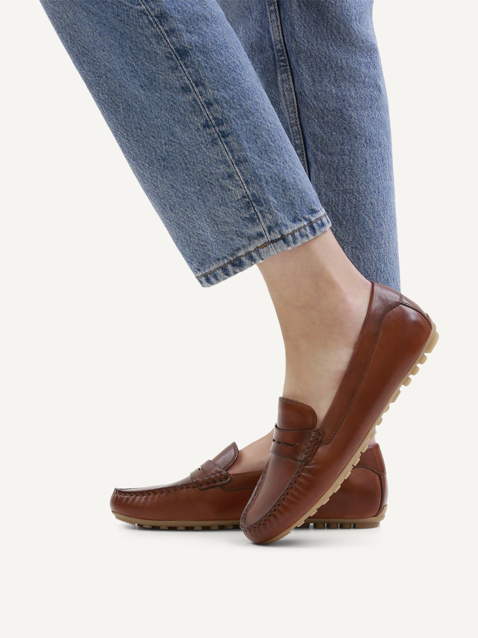 CAPRICE Mocassins Femme en Cuir Élégants
