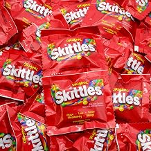Fun Size Skittles 3 lb Chewy Fruit Candy, Individual Packs, Original Flavor, Bulk Pack for Parties