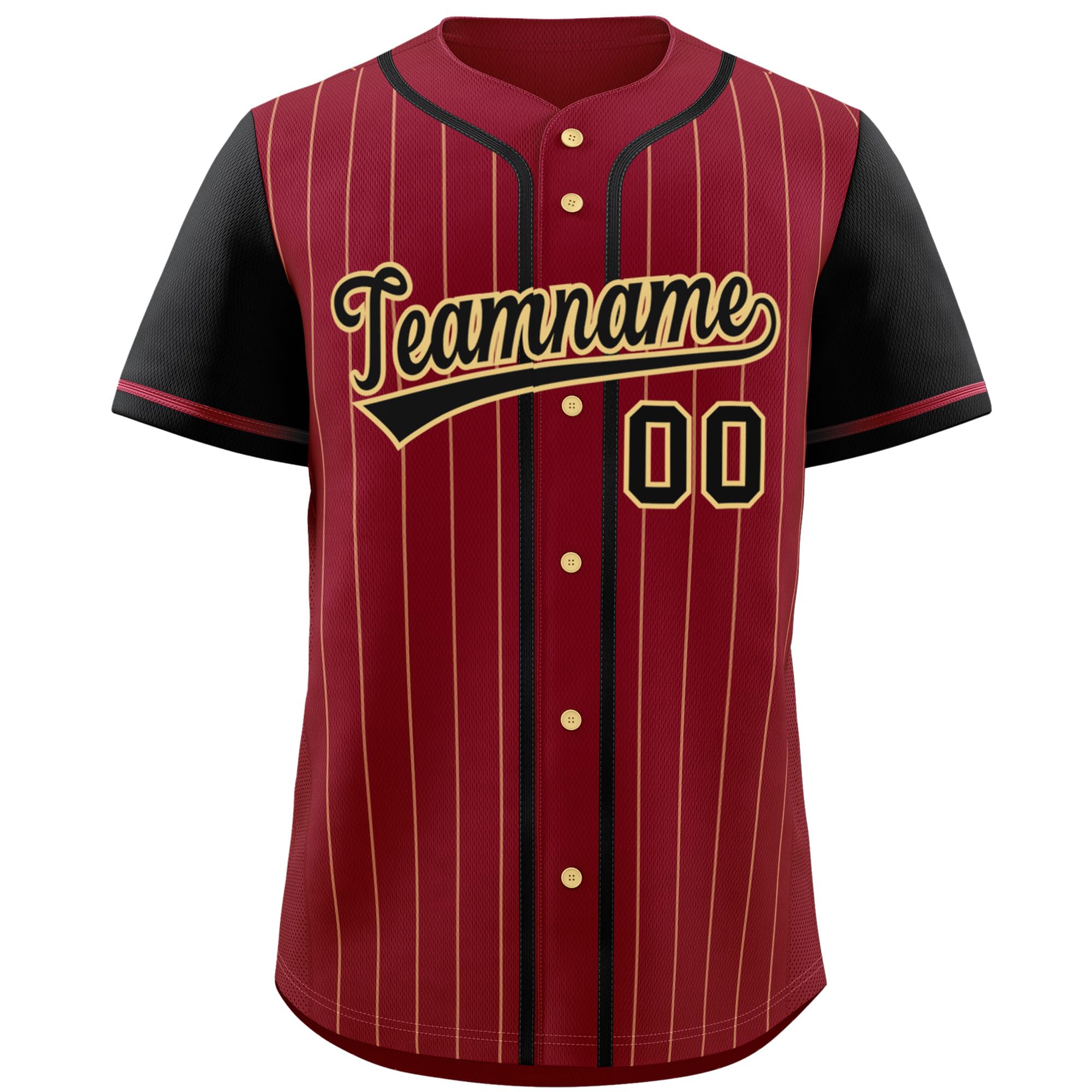 Custom Stripe Baseball Jersey Button Down Shirts Personalized Name Number Sports Uniform for Men Women Youth