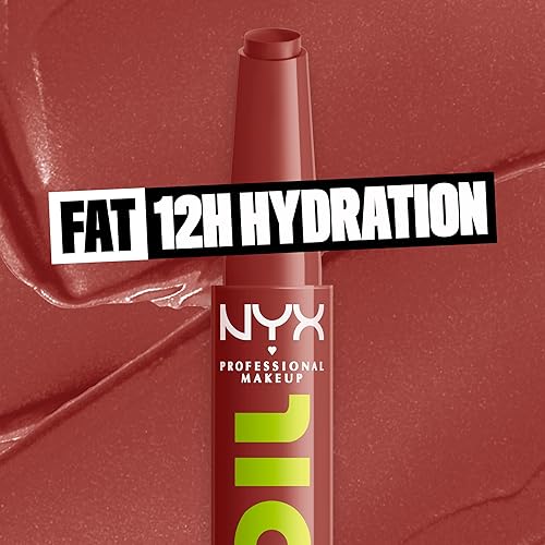 Miniatura 3 de NYX PROFESSIONAL MAKEUP Fat Oil Slick Click, Bálsamo labial vegano, ligero, construible y pigmentado, se vuelve viral