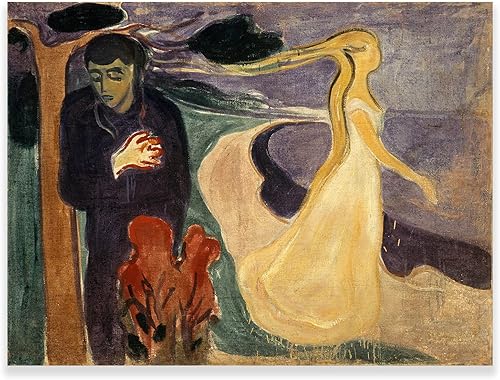 Miniatura 1 de Edvard Munch - Lienzo decorativo para pared, póster de separación, reproducción de impresiones artísticas, obras de arte abstracto, decoración