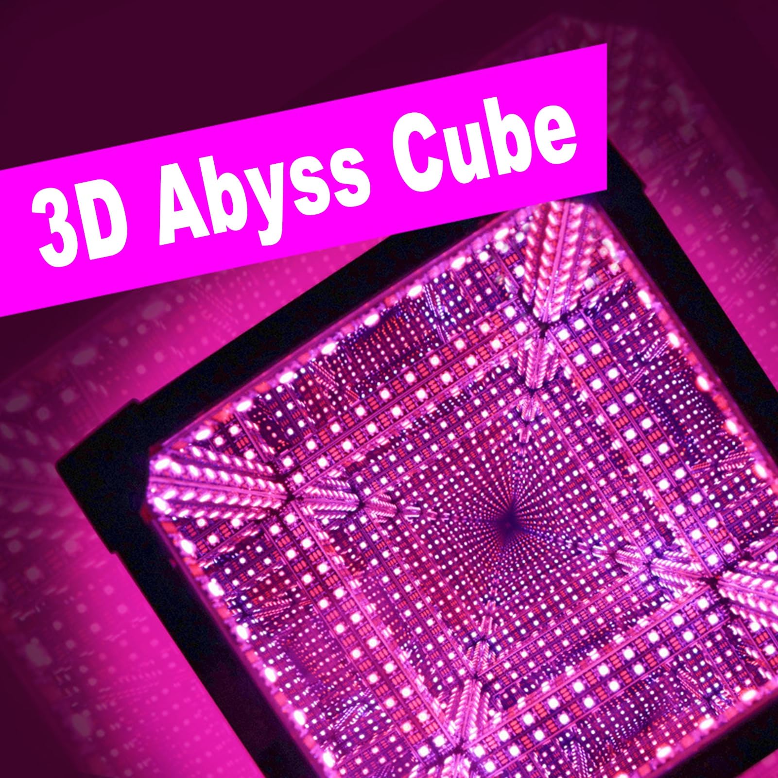 Luocute Lustro LED Cube Light 7,9 Cala, Akrylowe Lustro Infinity z