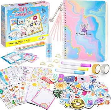 Anginne Gifts for Teenage Girls, Stationery Set for Girls Gifts for 6-14 Year Olds Craft Kits for Kids Scrapbook Kit 6-14 Years Old Christmas Xmas for Kids