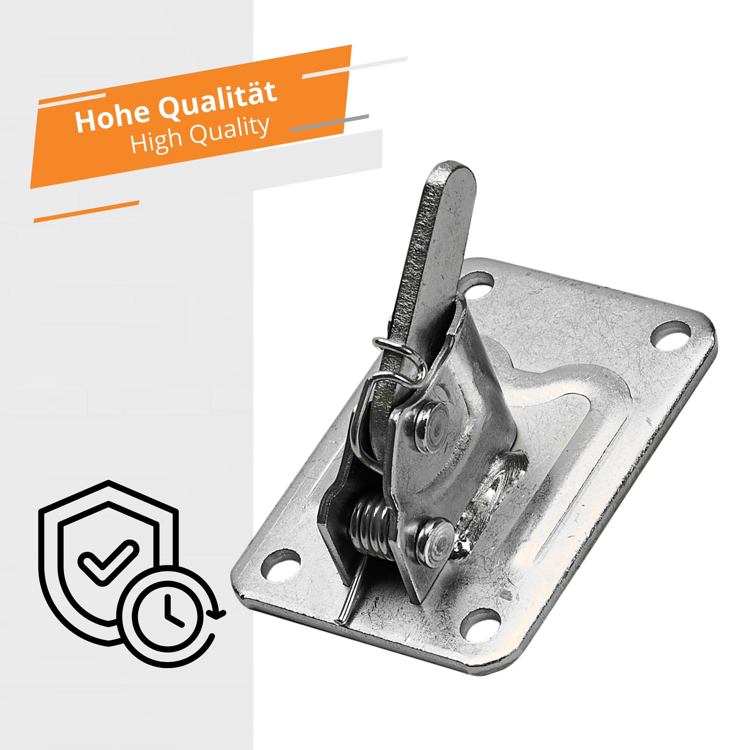 INTAKO 50 Pezzi Morsetti a Molla per Casseforme – Spring Clamp/Rapid Clamp 70 x 100 mm, per Tondini 6–10 mm, Accessori per Casseri e Armature (Zincato)