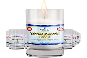 Yizkor Memorial Candles: 24-Hour Light for Remembrance