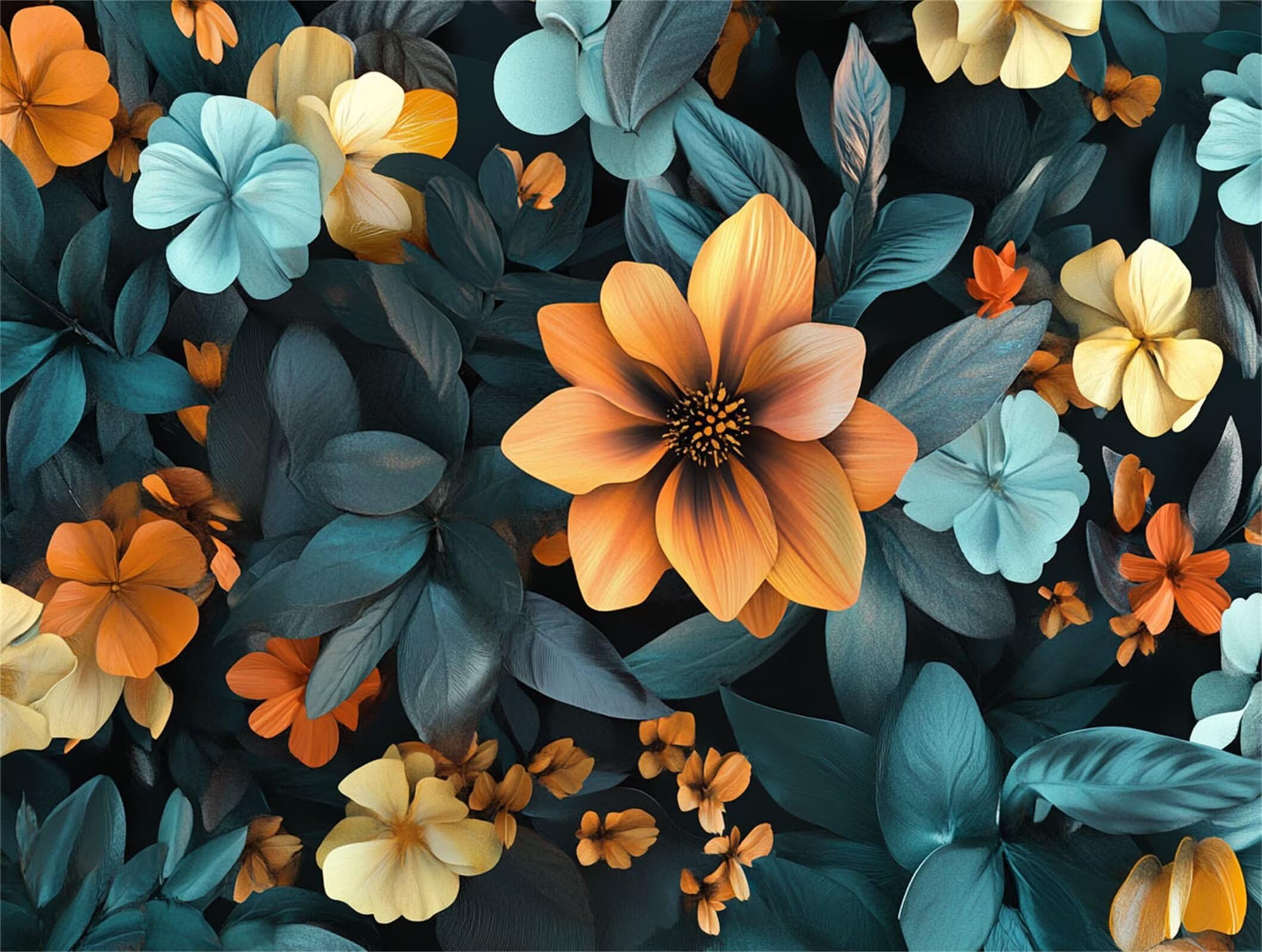 Peinture Numéros Adulte fleur Plantes (2), Peinture Numero avec Pinceaux, Loisirs Créatifs Adultes, Design Moderne Esthétique, Décoration Murale pour Salon & Chambre Sans Châssis 90x120cm m5g-283