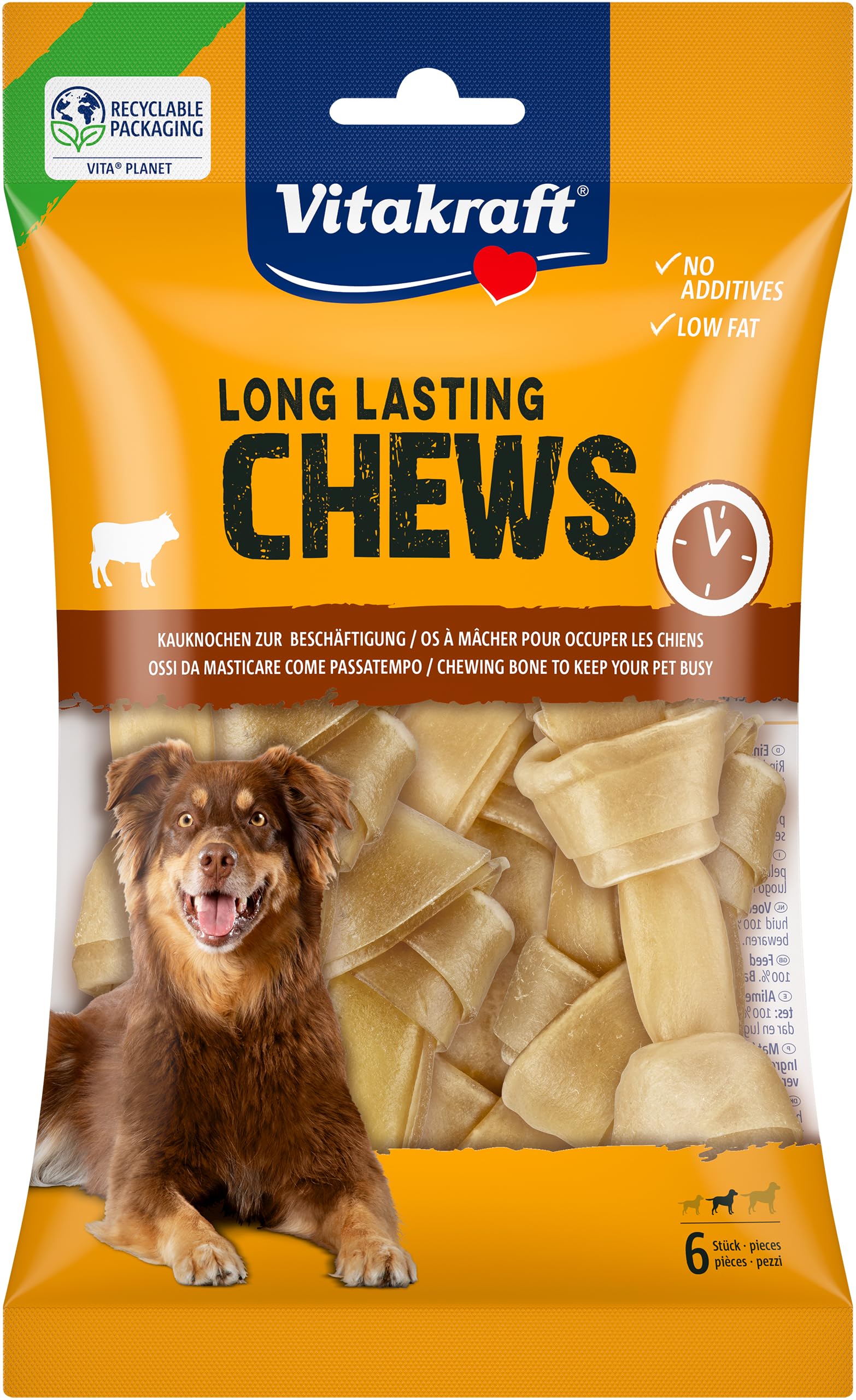 Vitakraft® Snack à Mâcher Chiens Dental Chews Twister S Poulet Et Boeuf 10 Pcs