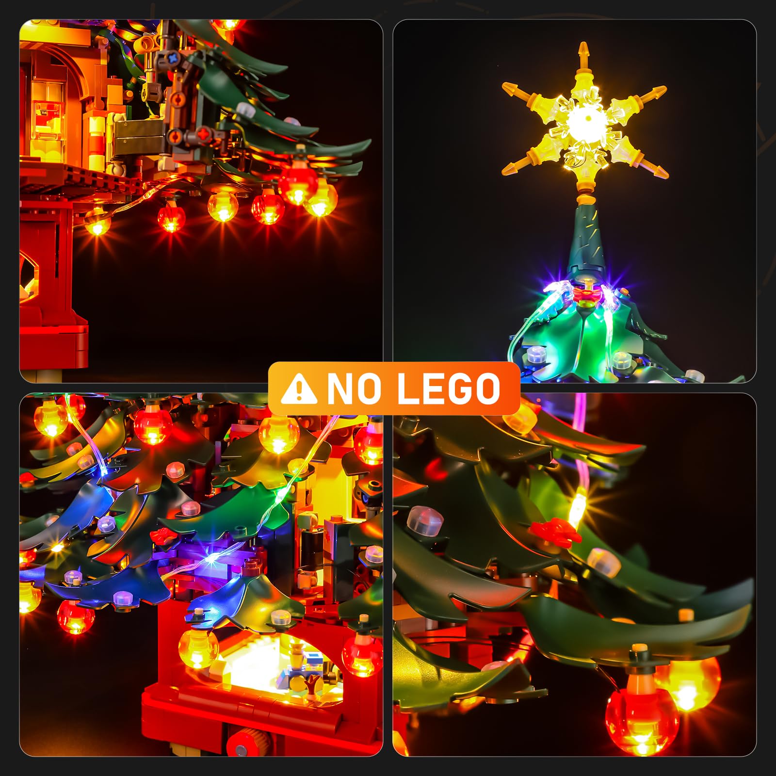 LIGHTAILING Set di Luci Led per Lego-41843 albero di Natale Modello di famiglia - Installazione facile, cablaggio nascosto, arredo casa e pronto da regalare (modello non incluso)