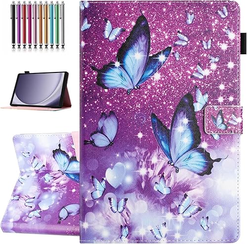 YUNHOTIC Funda para Samsung Galaxy Tab A9 Plus de 11 pulgadas modelo 2023 (SM-X210X216X218), función de encendido y apagado automático, funda