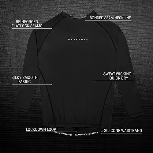 Miniatura 7 de Hayabusa Protector de erupción Core para hombre de manga larga