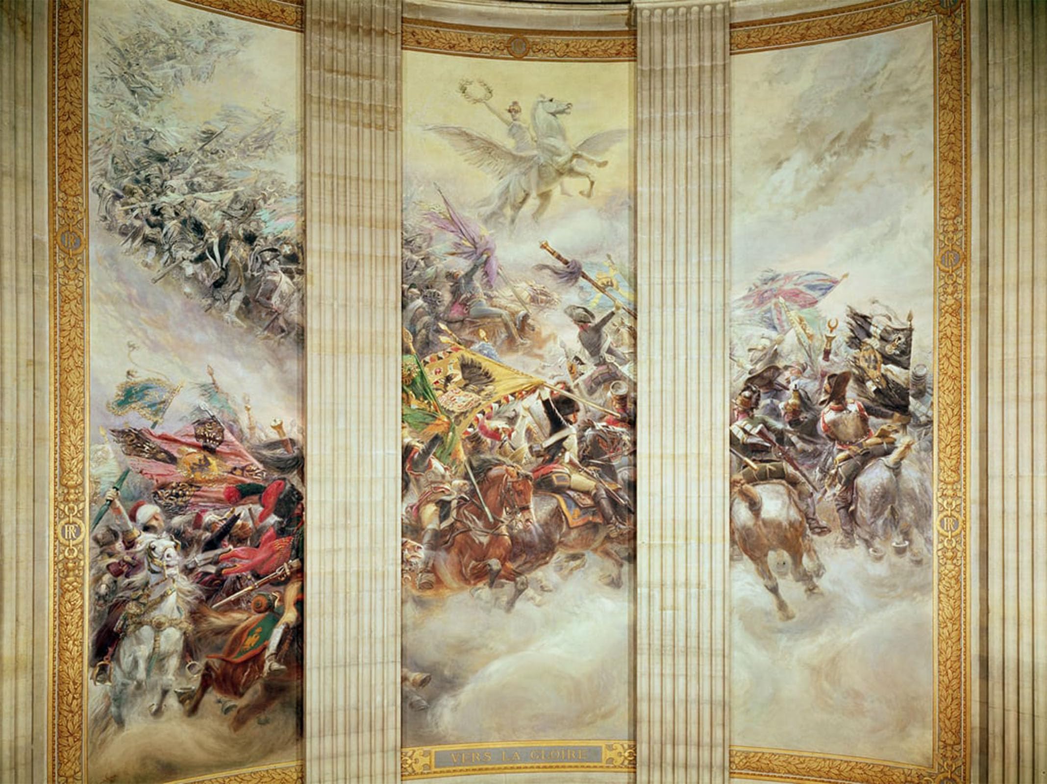 POSTERIIk Famous Modern Artwork Art Mural Towards Glory by Jean Baptiste Edouard Detaille Oil Paintings Pictures for Home Decor 60x90cm