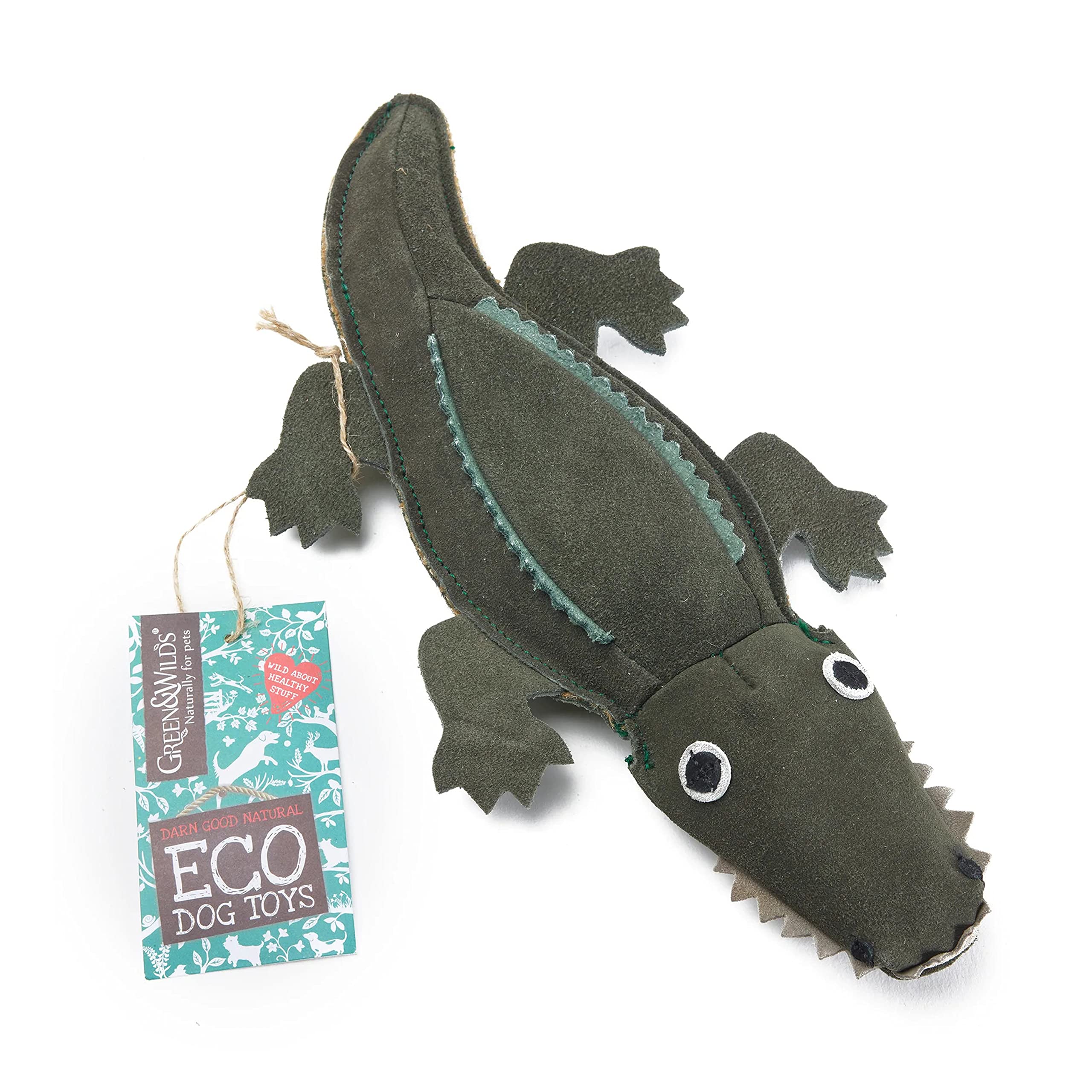 All-GreenAll-Green Green & Wilds Eco Dog Toy - Colin the Crocodile