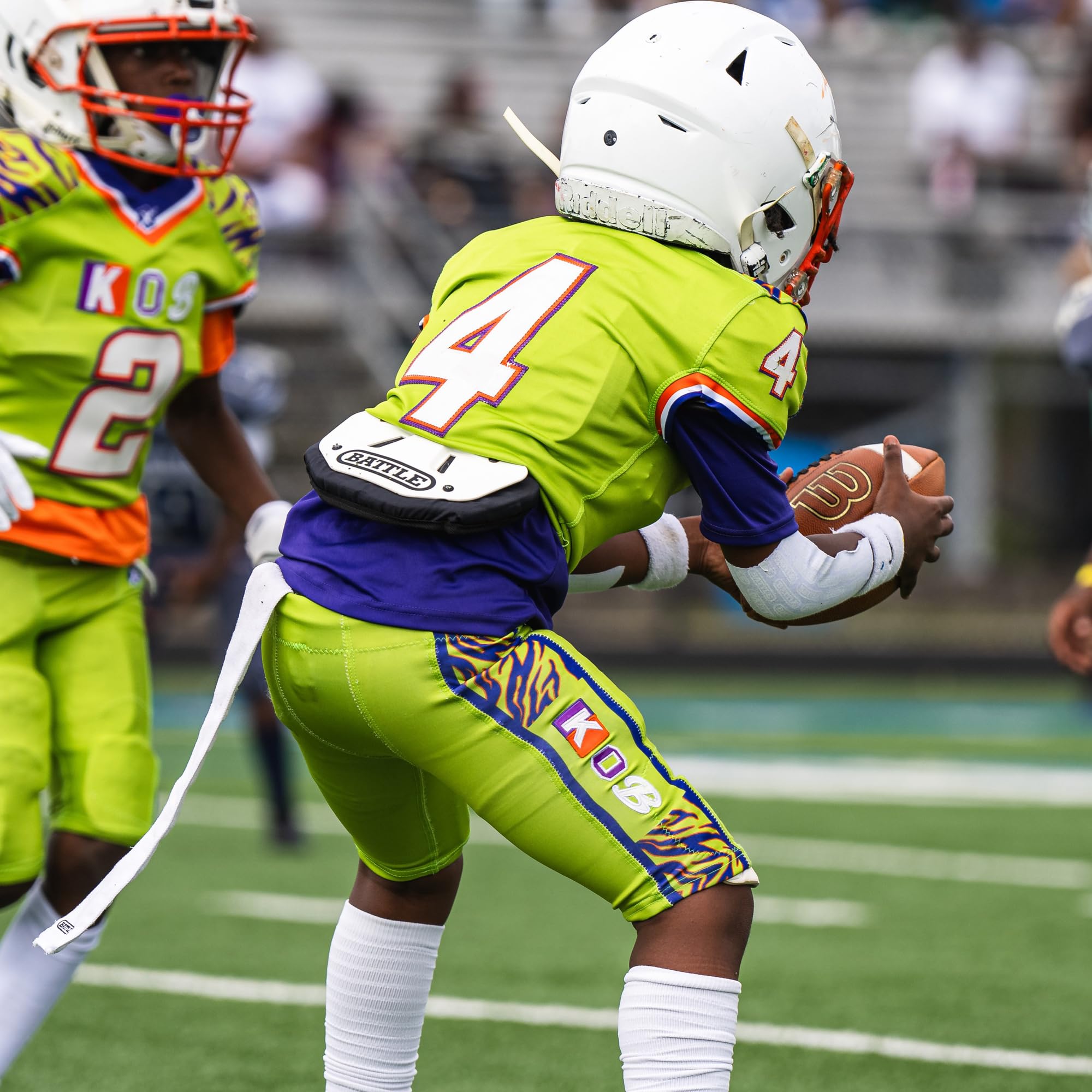Battle Nightmare Plaque arrière de Football chromée pour Adulte