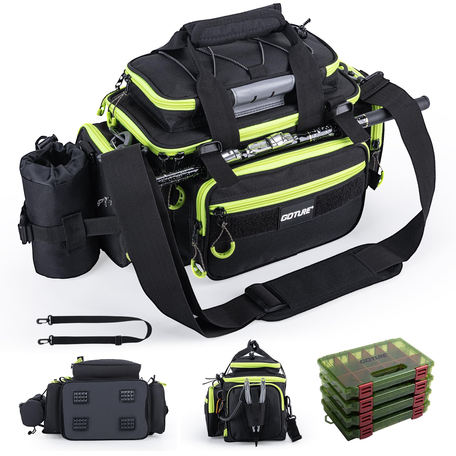 Goture Fishing Tackle Bag - Waterproof & Durable -13 Goture Fishing Tackle Bag - Waterproof & Durable -13