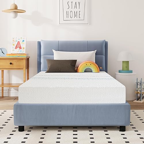Miniatura 10 de Colchón de tamaño matrimonial de 12 pulgadas, espuma viscoelástica de carbón con infusión de gel, colchón de firmeza media en una caja, refrescante